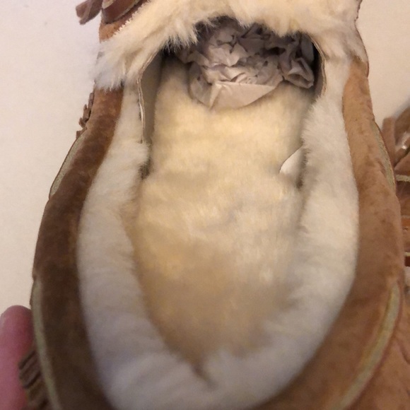 NWT LAMO Footwear Women's Leather Fleece-Lined Slippers - size 8 but runs small - Picture 10 of 11